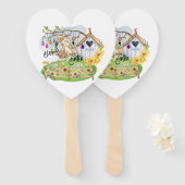 バニー祝イースターの日 ハンドファン (正面&裏面)