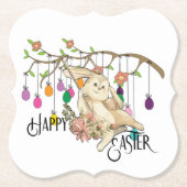 バニー祝イースターの日 ペーパーコースター (正面)