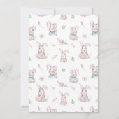 バニー祝誕生日 招待状 (裏面)