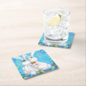 バニー紙コースターハグ スクエアペーパーコースター (インサイチュ)