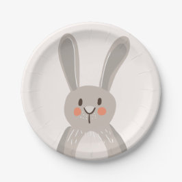 バニー紙プレートベビーシャワーウッドランド動物 ペーパープレート