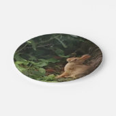 バニー紙プレート – ウサギと自然愛好家のために ペーパープレート (アングル)