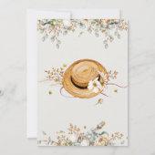 バニー素朴ファームカントリー赤ちゃんシャワー招待状 招待状 (裏面)