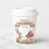 バニー素朴ベイビーシャワー紙カップ 紙コップ (裏面)