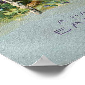 バニー絵画のイースターエッグヴィンテージ ポスター (角)