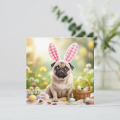 バニー耳のイースターパグ シーズンカード (スタンド正面)