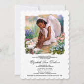 バニー聖餐式の小さな天使 招待状 (正面)