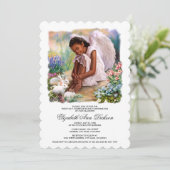 バニー聖餐式の小さな天使 招待状 (スタンド正面)