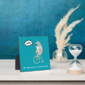 バニー聞のお洒落おもしろいイラストレーション フォトプラーク (インサイチュ)