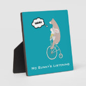 バニー聞のお洒落おもしろいイラストレーション フォトプラーク (正面)