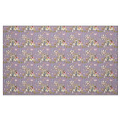 バニー花の背景色を変更する ファブリック (ファットクォーター)