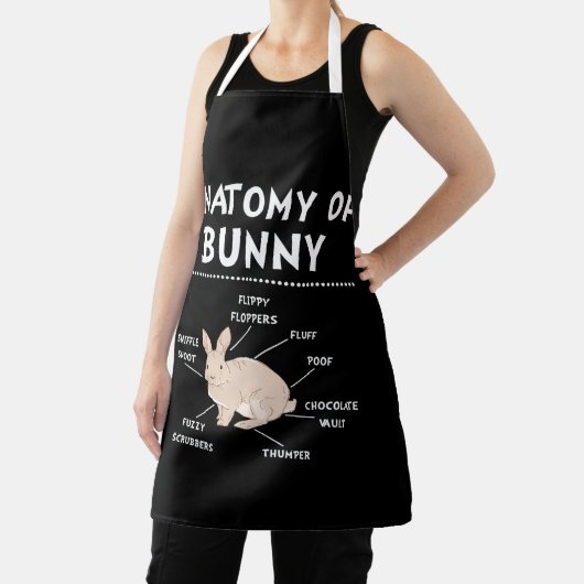 バニー解剖学ウサギ愛好家バニー・ママ エプロン (インサイチュ)