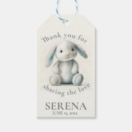バニー詰まったバニーシャワー ギフトタグ