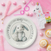 バニー詰まったバニーシャワー ペーパープレート (パーティー)