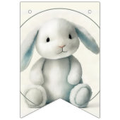 バニー詰まった「ようこそベビー」赤ちゃんシャワー バンティングフラッグ (第1の旗)