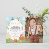 バニー誕生日イースターエッグ狩りサンキューカード 案内状 (スタンド正面)