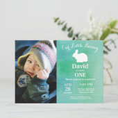 バニー誕生日イースターエッグ1st第1誕生日 招待状 (スタンド正面)