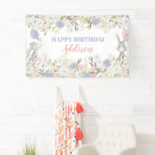 バニー誕生日ウォールバナー 横断幕 (インサイチュ)