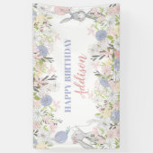 バニー誕生日ウォールバナー 横断幕 (縦)