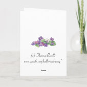 バニー誕生日カード カード (裏面)