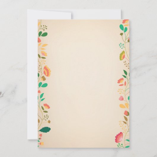 バニー誕生日ガールイースターエッグ第1誕生日 招待状 (裏面)