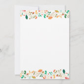 バニー誕生日ガールイースターエッグ1st最初の誕生日 招待状 (裏面)