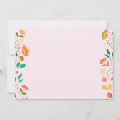 バニー誕生日ガールイースターエッグ1st最初の誕生日 招待状 (裏面)