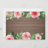 バニー誕生日ガールイースターエッグ1st最初の誕生日 招待状 (裏面)