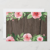 バニー誕生日ガールイースターエッグ1st最初の誕生日 招待状 (裏面)