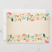 バニー誕生日ガールイースターエッグ1st最初の誕生日 招待状 (裏面)