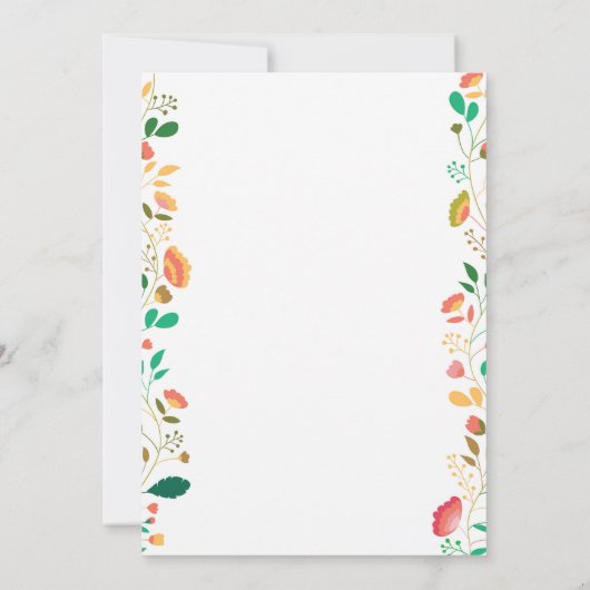 バニー誕生日ガールイースターエッグ1st最初の誕生日 招待状 (裏面)