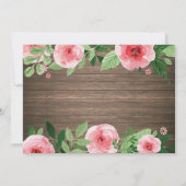 バニー誕生日ガールイースターエッグ1st最初の誕生日 招待状 (裏面)