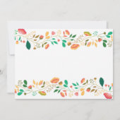 バニー誕生日ガールイースターエッグ1st最初の誕生日 招待状 (裏面)