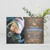 バニー誕生日ガールイースターエッグ1st最初の誕生日 招待状 (スタンド正面)