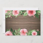 バニー誕生日ガールイースターエッグ1st最初の誕生日 招待状 (裏面)