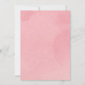 バニー誕生日ガールイースターエッグ1st最初の誕生日 招待状 (裏面)