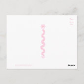 バニー誕生日パーティーはがき ポストカード (裏面)