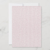 バニー誕生日パーティーへの招待 招待状 (裏面)