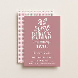 バニー誕生日パーティーへの招待 招待状