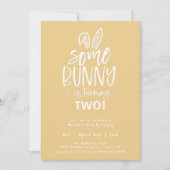 バニー誕生日パーティーへの招待 招待状 (正面)