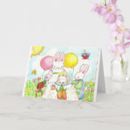 バニー誕生日パーティーカード カード