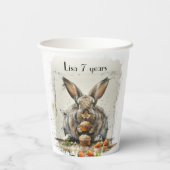 バニー誕生日パーティー 紙コップ (裏面)