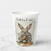 バニー誕生日パーティー 紙コップ (正面)