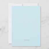 バニー誕生日フォトカスタマイズ招待状() 招待状 (裏面)