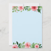 バニー誕生日ボーイイースターエッグ1st最初の誕生日 招待状 (裏面)