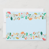 バニー誕生日ボーイイースターエッグ1st最初の誕生日 招待状 (裏面)