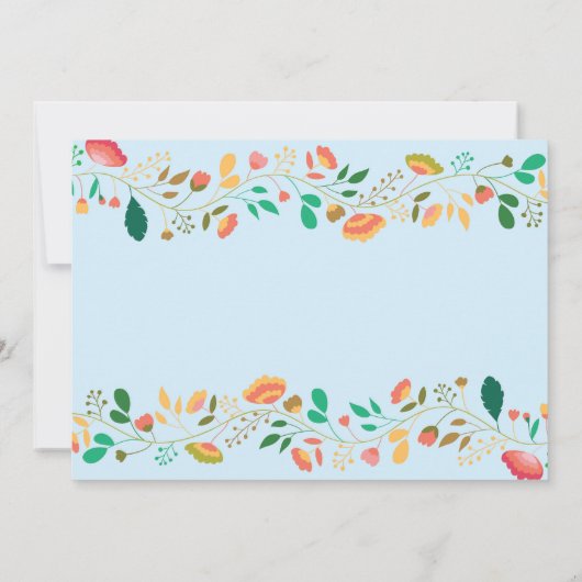 バニー誕生日ボーイイースターエッグ1st最初の誕生日 招待状 (裏面)