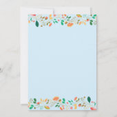 バニー誕生日ボーイイースターエッグ1st最初の誕生日 招待状 (裏面)