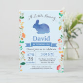 バニー誕生日ボーイイースターエッグ1st最初の誕生日 招待状 (スタンド正面)