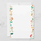 バニー誕生日ボーイイースターエッグ1st最初の誕生日 招待状 (裏面)